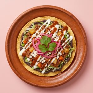 Tostada de Picadillo
